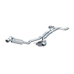 Exhaust System, XP Series, Cat-Back, 409 Stainless Steel, Split Rear Exit, Natural, Polished Tip, Chevy, V6, Kit