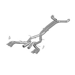 Exhaust System, XP Series, Cat-Back, 409 Stainless Steel, Split Rear Exit, Natural, Polished Tip, Chevy, Kit