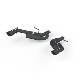 Exhaust System, Black Series, Rear Axle-Back, Steel, Split Rear Exit, Black, Black Tip, Chevy Camaro, Kit