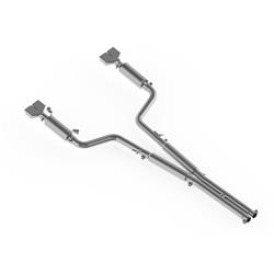 Exhaust System, XP Series, Cat-Back, 409 Stainless Steel, Split Rear Exit, Natural, Polished Tip, Dodge, Kit