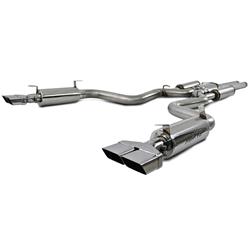 Exhaust System, Pro Series, Cat-Back, 304 Stainless Steel, Split Rear Exit, Natural, Polished Tip, Dodge, Kit