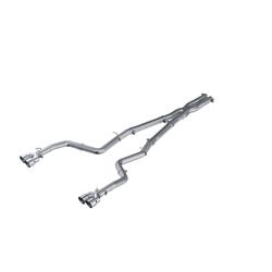 Exhaust System, Installer Series, Cat-Back, Steel, Split Rear Exit, Aluminized, Polished Tip, Dodge, Challenger, Kit