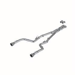 Exhaust Systems, Aluminized Steel, 3" Cat-Back, Dual Rear, Race Profile, with Dual Tips.