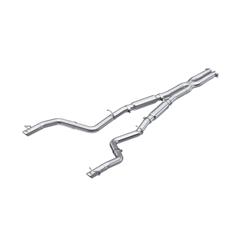 Exhaust System, Armor Pro, Cat-Back, Street Profile, 3.00 in., Dual Split Rear Exit, 304 Stainless, No Tips, Chrysler, Dodge, Kit