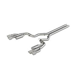 Exhaust System, Installer Series, Cat-Back, Steel, Split Rear Exit, Aluminized, Polished Tip, Ford, Each, Kit
