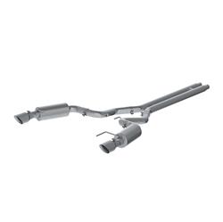 Exhaust System, XP Series, Cat-Back, 409 Stainless Steel, Split Rear Exit, Natural, Polished Tip, Ford, 5.0L, Kit