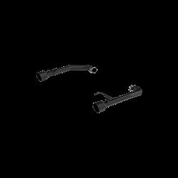 Black-Coated Aluminized Steel 2.5" Axle-Back Dual Rear Exit