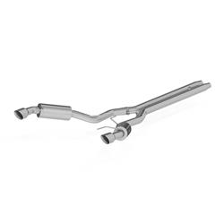 Exhaust System, Installer Series, Cat-Back, Steel, Split Rear Exit, Aluminized, Polished Tip, Ford, Street Kit, Kit