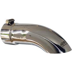 Exhaust Tip, Turndown, 12" length, T304, Universal, Each