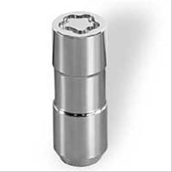 Lug Nuts, Conical Seat, Duplex, 9/16 in. x 18 RH, Closed End, Locking, Chrome Plated Steel, Set of 4