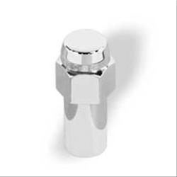 Lug Nuts, Shank with Washer, 7/16 in. x 20 RH, Closed End, Chrome Plated Steel, Set of 4