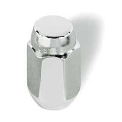 Lug Nuts, Conical Seat, 7/16 in. x 20 RH, Closed End, Chrome Plated Steel, Set of 4