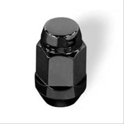 Lug Nuts, Conical Seat, 1/2 in. - 20 RH, Steel, Black, Set of 4