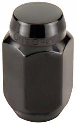 Lug Nuts, Conical Seat, 1/2 in. - 20 RH, Steel, Black Chrome, Set of 4