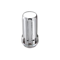 Lug Nuts, Conical Seat, 1/2 in.-20 RH, Spline Drive, Steel, Chrome, Set of 4.