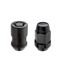 Lug Nuts, Installation Kit, Conical Seat, Bulge, 1/2 in.-20 RH, Steel, Black Anodized, Set of 23