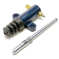 Slave Cylinder, Aluminum, Blue Anodized, Push-Style, 1.10 in. Stroke, 7/8 in. Bore, Universal, Each