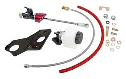 Clutch Master Cylinder, Direct Fit Hydraulic Conversion, Braided Stainless Steel Hose, Quick Disconnect Fitting, Chevy, Pontiac, Kit