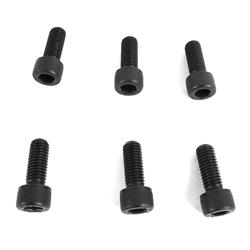 Pressure Plate Fasteners, 12-point Head, Steel, Black Oxide, 10mm x 1.5mm x 25mm, Chevrolet LS, Ford Modular, Set of 6