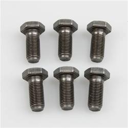 Flywheel Bolts, Steel, Black Oxide, Hex Head, 1/2 in.-20 RH, 1.0 in. Length, Set of 8