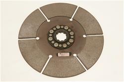 Clutch Disc, Mag Force, Sintered Iron, 1.000 in. Input Shaft Diameter, 23 Spline, 8.00 in. Diameter, 0.33 in. Thick, Tapered Hub, Bronze Button, Each