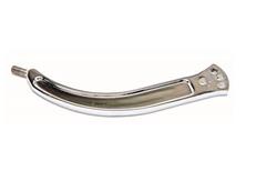 Shifter Stick, Steel, Chrome, Half Moon Shape, 3/8-24 in. Thread, McLeod Slik Stix, Each
