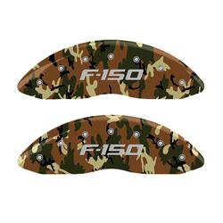 Brake Caliper Covers, Aluminum, Desert Camouflage, Ford Oval Logo, Ford, Set of 4