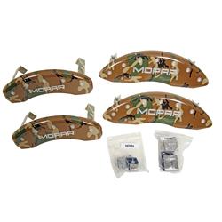 Brake Caliper Covers, Aluminum, Desert Camouflage, Mopar Logo, Ram, Set of 4