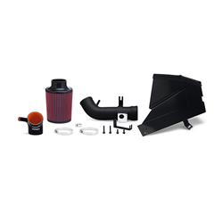 Air Intake, Performance, Red Filter, Black Wrinkle Aluminum Tube, for use on Honda®, 2.0L, Kit