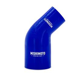 Silicone Reducer Coupler, 45 Degree, 2" to 2.5", Blue