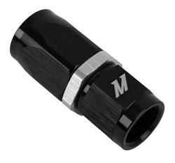 Fittings, Hose End, Swivel End, Straight, -6 AN, Aluminum, Black/Clear Anodized, Each