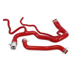 Radiator Hoses, Upper, Lower, Silicone, Red, Chevrolet, GMC, 6.6L, Duramax, Kit