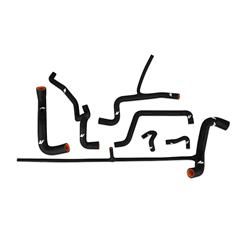 Radiator Hoses, Silicone, Black, Volkswagen, 2.8L, Kit