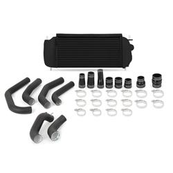 Intercoolers, Ford F-150 2.7L EcoBoost Intercooler Kit, 2015-2017, Black Cooler, Black Pipes