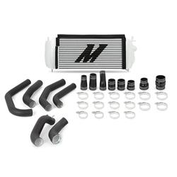 Intercoolers, Ford F-150 2.7L EcoBoost Intercooler Kit, 2015-2017, Silver Cooler, Black Pipes