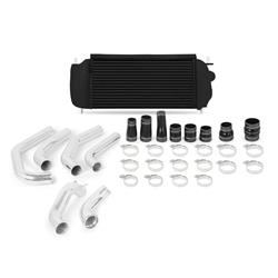 Intercoolers, Ford F-150 2.7L EcoBoost Intercooler Kit, 2015-2017, Black Cooler, Polished Pipes