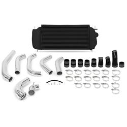 Intercoolers, Ford F-150 3.5L EcoBoost Performance Intercooler Kit, 2015-2016, Black Intercooler, Polished Pipes