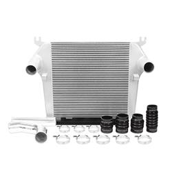 Intercooler, Aluminum, Natural, 3.50 in. Inlet, 3.50 in. Outlet, Slip Fit, Dodge, Ram, 6.7L Diesel, Kit