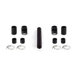 Radiator Hose, Flexible Hose, Stainless Steel Hose, Aluminum Ends, 12 in. Length, Black, Kit