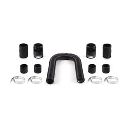 Radiator Hose, Flexible Hose, Stainless Steel Hose, Aluminum Ends, 24 in. Length, Black, Kit