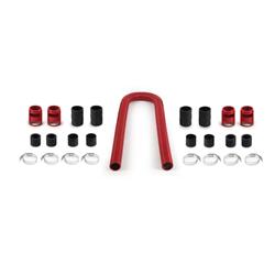 Radiator Hose, Flexible Hose, Stainless Steel Hose, Aluminum Ends, 48 in. Length, Red, Kit