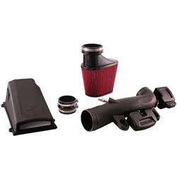 Air Intake Kits, Performance, Cotton Gauze Oiled Filter, Black Housing and Tube, Clamps, Coupler, Jeep, Wrangler, 3.6L, Kit