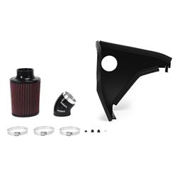 Air Intake, Performance, Red Filter, Black Powdercoated Steel Heat Shield, BMW, 2.5L, 2.8L, Kit