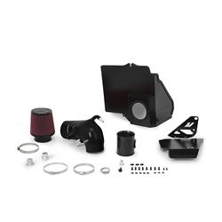 Air Intake, Performance, Red Filter, Black Silicone Tube, Ford, Mustang GT, 5.0L, V8, Kit