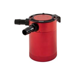 Oil Catch Can, Mishimoto Compact Baffled Oil Catch Can, 2-Port Red