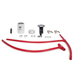 Coolant Filter, Bracket, Red Silicone Hoses, Shut-off Valves, Ford, 6.0L Diesel, Kit