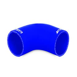 Silicone Hose Coupling, 90 Degree Elbow, Blue, 2.000 in. Inlet/2.000 in. Outlet, 3 in. Long, Each