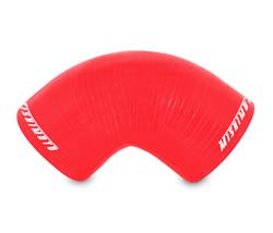 Silicone Hose Coupling, 90 Degree Elbow, Red, 2.500 in. Inlet/2.500 in. Outlet, Each