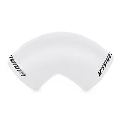 Silicone Hose Coupling, 90 Degree Elbow, White, 3.000 in. Inlet/3.000 in. Outlet, 3 in. Long, Each