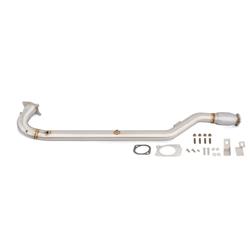 Downpipe, Exhaust, Turbo, Stainless Steel, Natural, 3.50 in. Inlet, 3.00 in. Outlet, Subaru, Kit